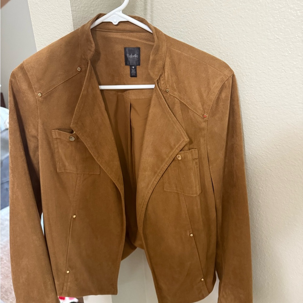 Coldwater Creek Brown Suede Blazer